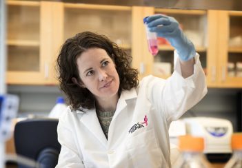Melanie Rutkowski, PhD, found that an unhealthy, inflamed gut promoted the spread of hormone receptor-positive breast cancer.