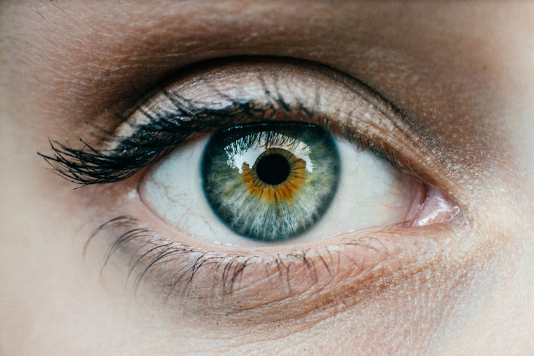 A closeup of a woman's eye.