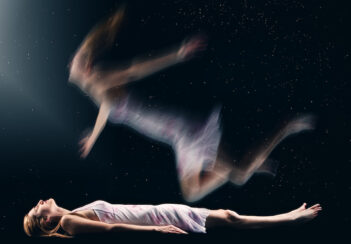 Artistic interpretation of an out-of-body experience